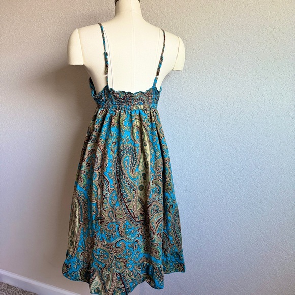 Derek Heart Boho Paisley Cotton Sundress – Size Large - Picture 8 of 11